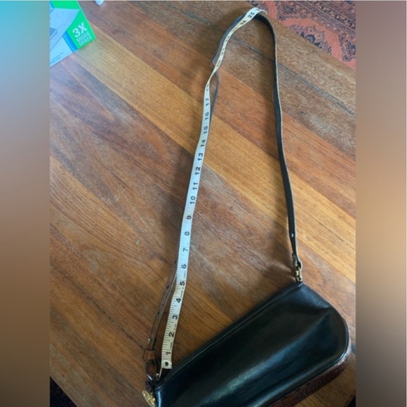 BRAHMIN TUSCAN COLLECTION BLACK LEATHER SHOULDER BAG - Picture 8 of 9